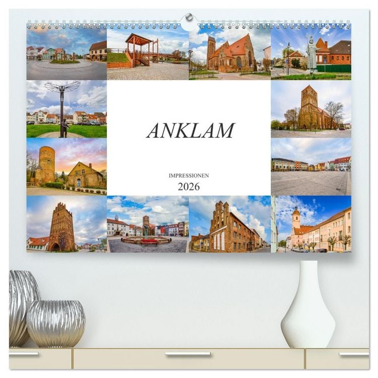 Produktbild: Anklam Impressionen (hochwertiger Premium Wandkalender 2026 DIN A2 quer), Kunstdruck in Hochglanz