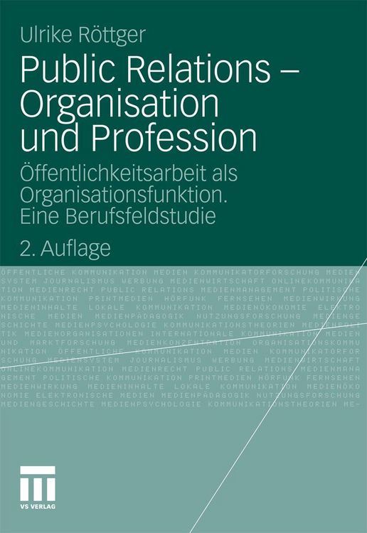 Produktbild: Public Relations - Organisation und Profession