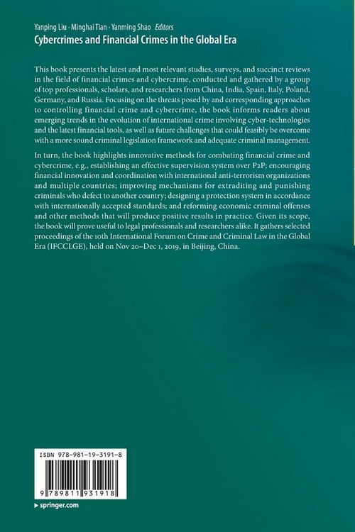 Produktbild: Cybercrimes and Financial Crimes in the Global Era