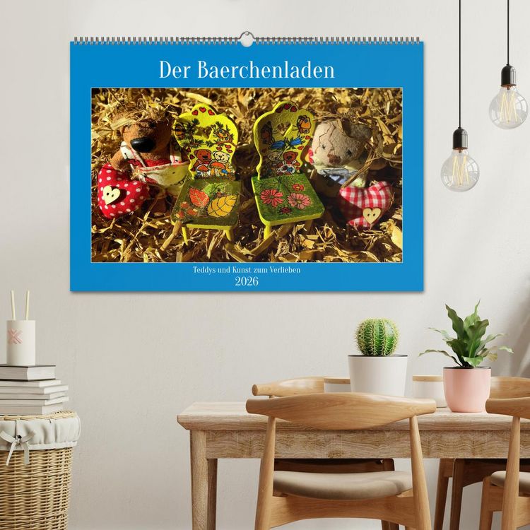 Produktbild: Der Baerchenladen, Teddys und Kunst zum Verlieben (Wandkalender 2026 DIN A2 quer), CALVENDO Monatskalender
