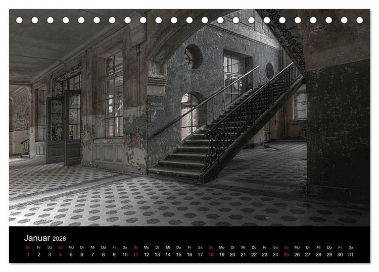 Produktbild: Verlassene Orte - Berlin - Brandenburg (Tischkalender 2026 DIN A5 quer), CALVENDO Monatskalender