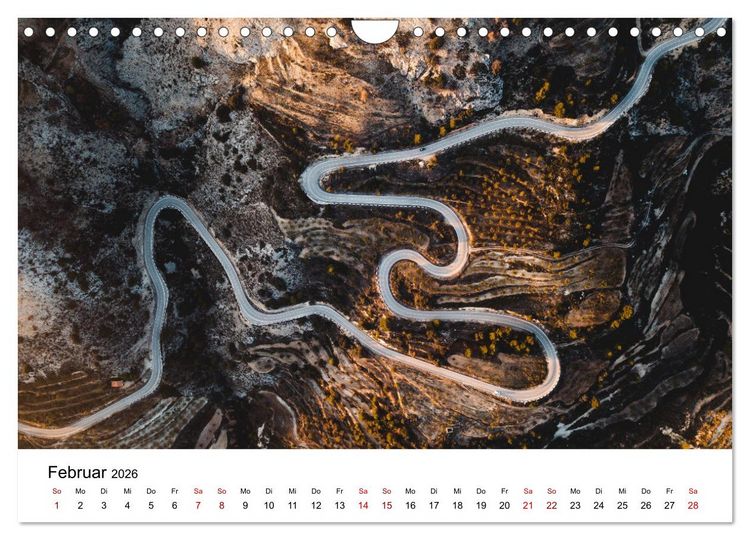 Produktbild: &Uuml;ber den Wolken - Spektakul&auml;re Luftaufnahmen (Wandkalender 2026 DIN A4 quer), CALVENDO Monatskalender