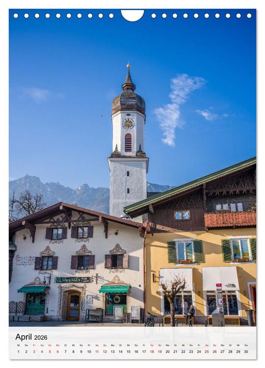 Produktbild: Garmisch-Partenkirchen und die faszinierende Bergwelt der Alpen (Wandkalender 2026 DIN A4 hoch), CALVENDO Monatskalender