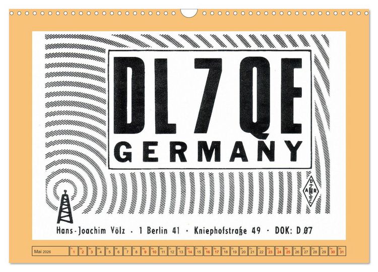 Produktbild: Amateurfunk in West-Berlin (Wandkalender 2026 DIN A3 quer), CALVENDO Monatskalender