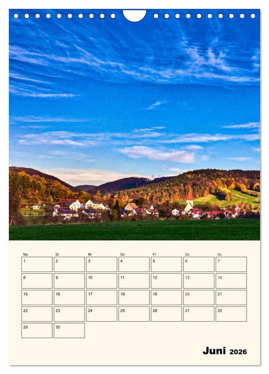 Produktbild: Deutschland. Deutsche Lande, vielf&auml;ltig und bunt (Wandkalender 2026 DIN A4 hoch), CALVENDO Monatskalender