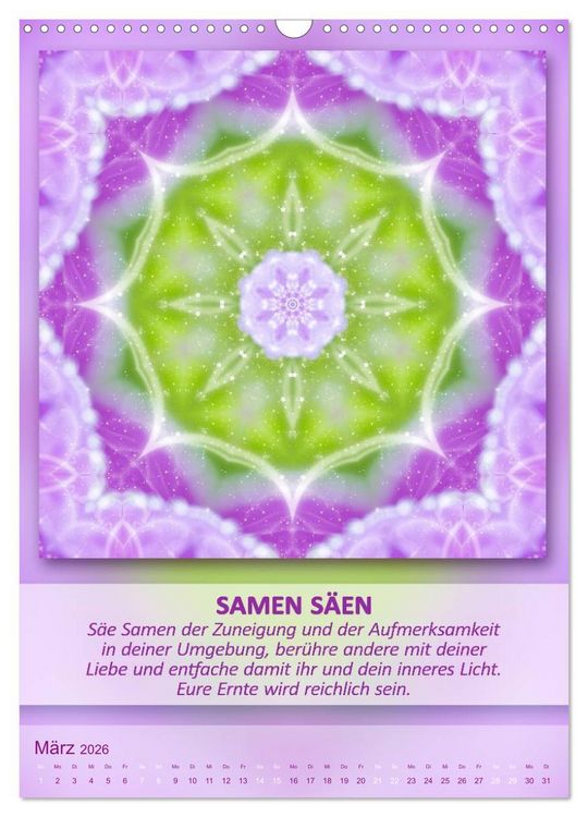 Produktbild: Light Energy Mandalas - Kalender - Vol. 2 (Wandkalender 2026 DIN A3 hoch), CALVENDO Monatskalender