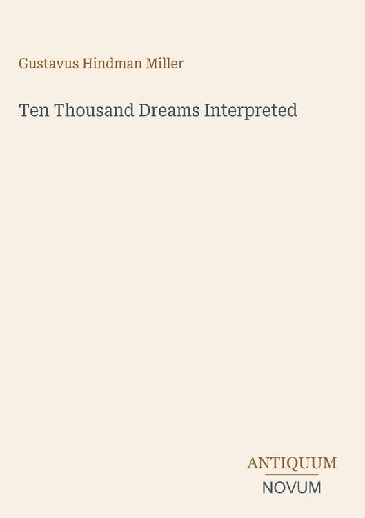 Produktbild: Ten Thousand Dreams Interpreted