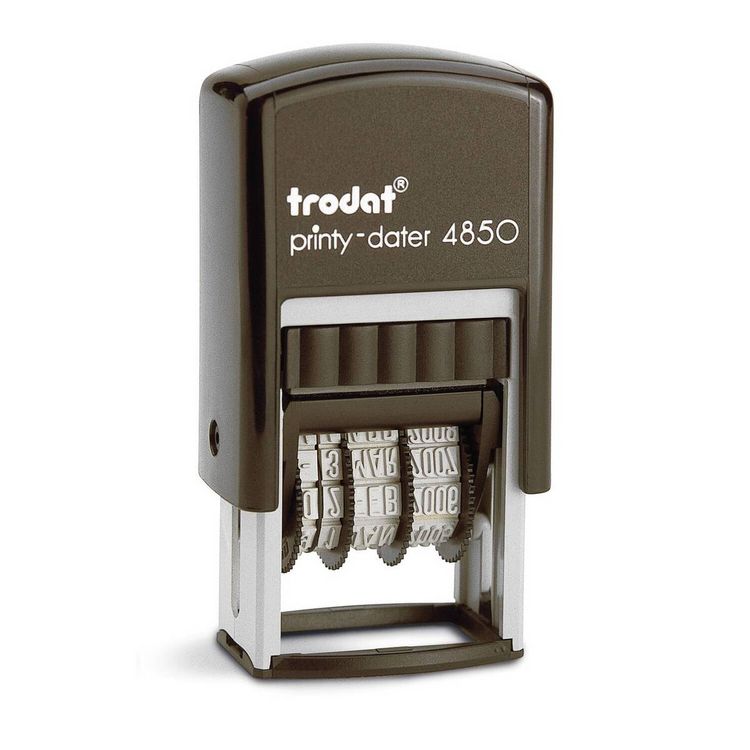 Produktbild: Trodat Printy-Dater Datumsstempel 23 x 12 mm (B x H) Schwarz