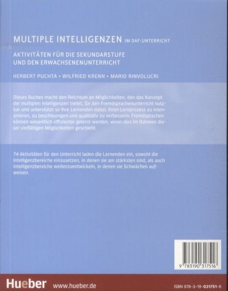 Produktbild: Multiple Intelligenzen im DaF-Unterricht