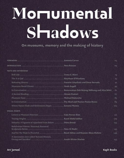 Produktbild: Monumental Shadows: On Museums, Memory and the Making of History