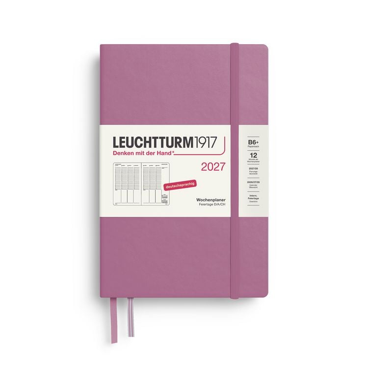 Produktbild: Wochenplaner Paperback (B6+) 2027, Dusty Rose, Deutsch
