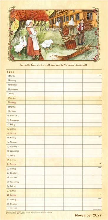 Produktbild: Bauernkalender Familienplaner 2027