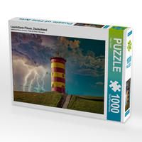 Produktbild: CALVENDO Puzzle Leuchrtturm Pilsum, Deutschland 1000 Teile Lege-Gr&ouml;&szlig;e 64 x 48 cm Foto-Puzzle Bild von Peter Roder