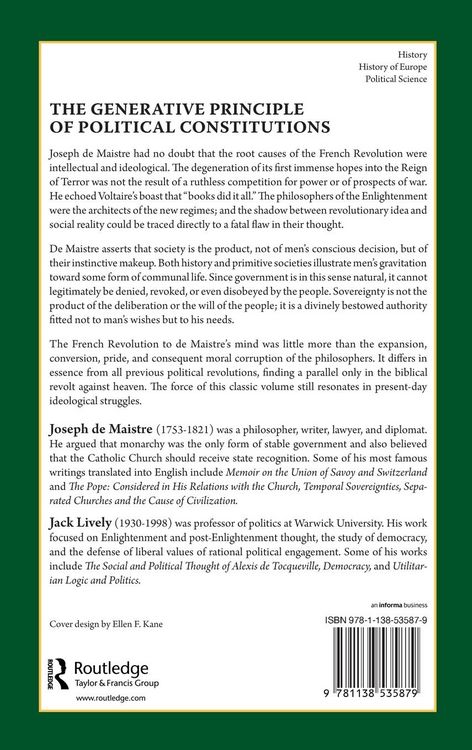 Produktbild: The Generative Principle of Political Constitutions
