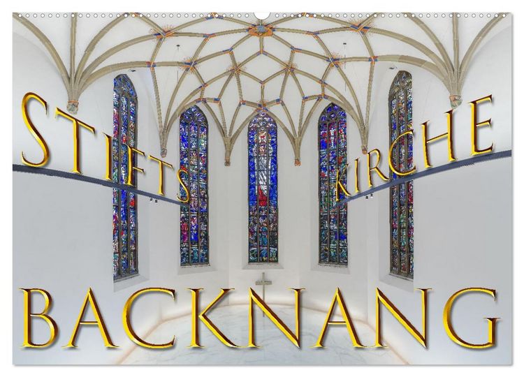 Produktbild: Backnang - Panoramablicke in die Stiftskirche (Wandkalender 2026 DIN A2 quer), CALVENDO Monatskalender