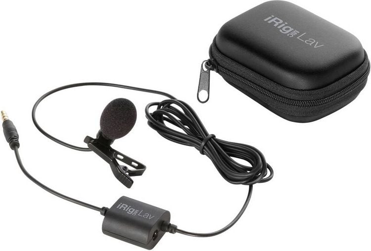 Produktbild: Ansteck Sprach-Mikrofon IK Multimedia MIC LAV &Uuml;bertragungsart (Details):Kabelgebunden inkl. Klammer, inkl. Windschutz