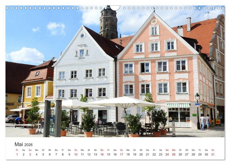 Produktbild: Stadtbummel im sch&ouml;nen N&ouml;rdlingen (Wandkalender 2026 DIN A3 quer), CALVENDO Monatskalender