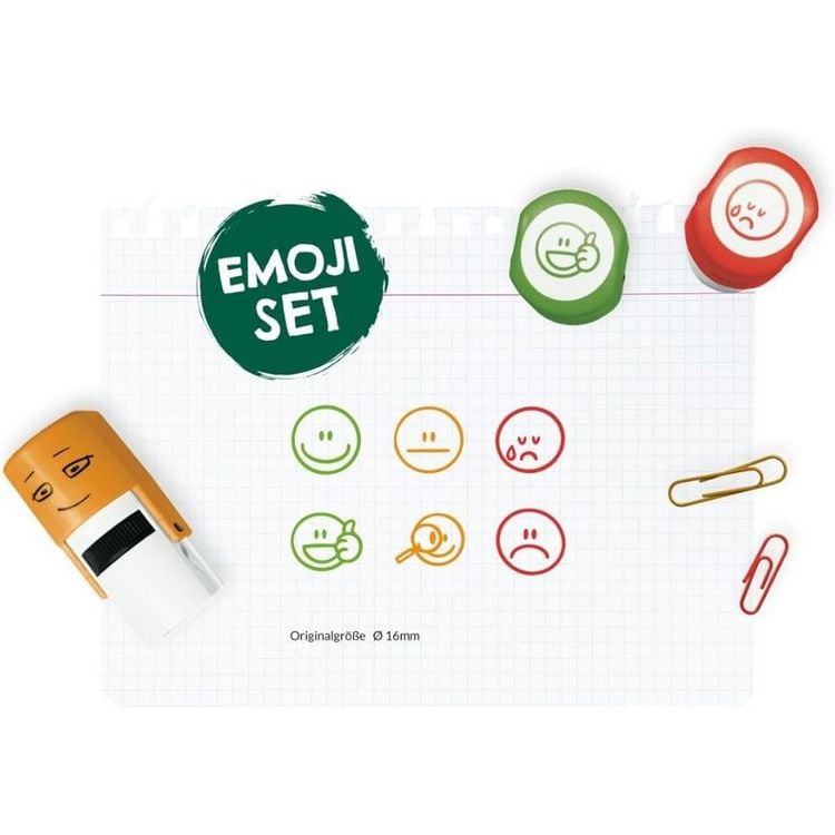 Produktbild: COLOP little NIO Emoji Stempel-Set, 6 Emoji-Motiven