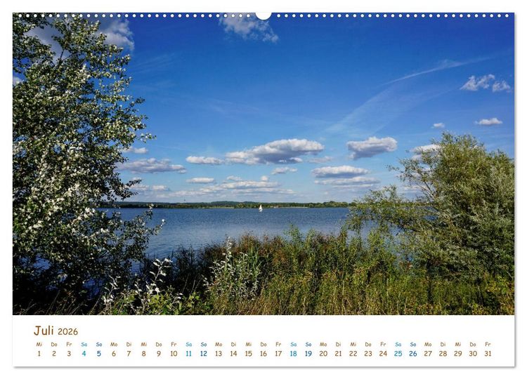 Produktbild: Brombachsee und Umgebung (Wandkalender 2026 DIN A2 quer), CALVENDO Monatskalender