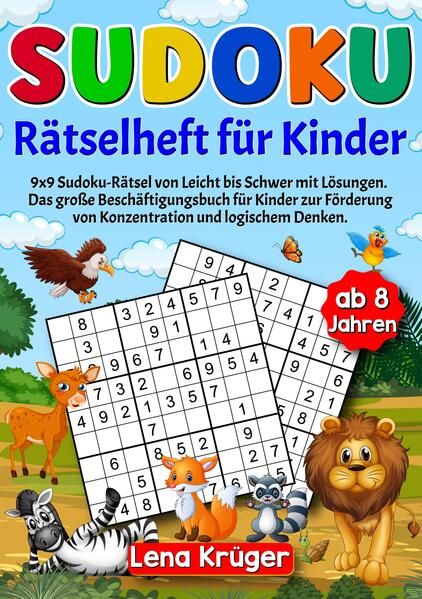 Produktbild: Sudoku R&auml;tselheft f&uuml;r Kinder ab 8 Jahren