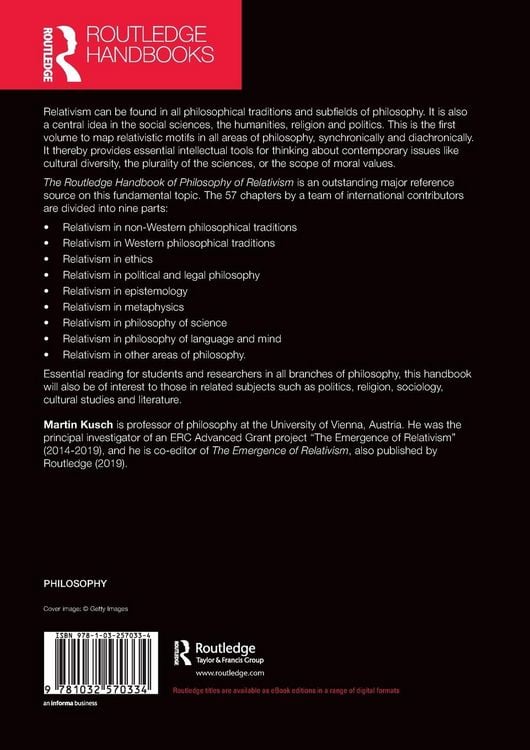 Produktbild: The Routledge Handbook of Philosophy of Relativism