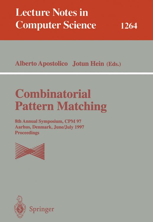 Produktbild: Combinatorial Pattern Matching