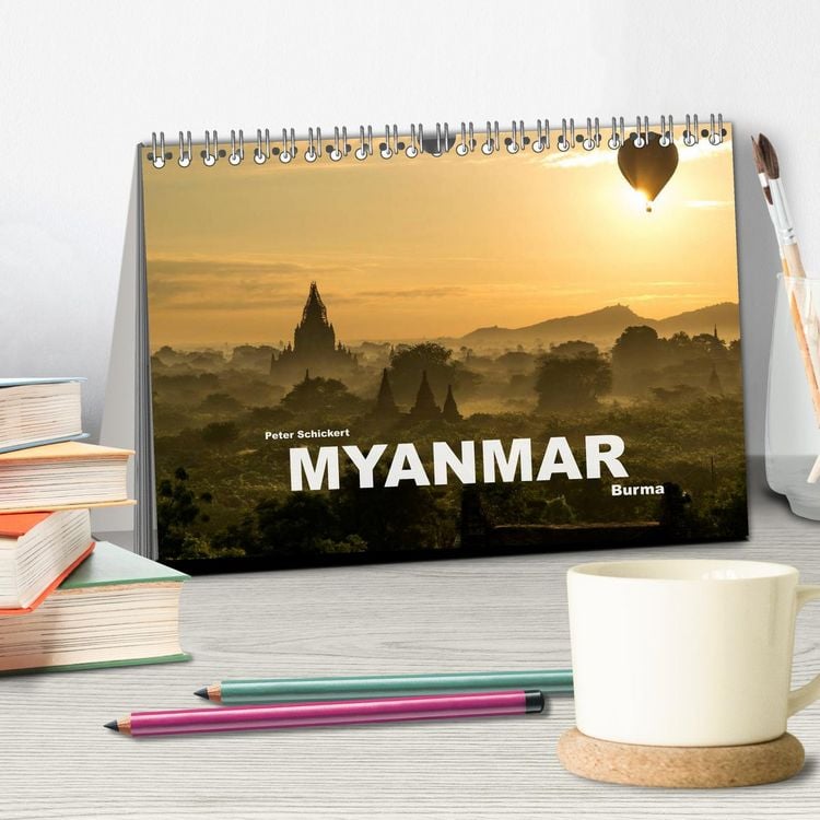 Produktbild: Myanmar - Burma (Tischkalender 2026 DIN A5 quer), CALVENDO Monatskalender