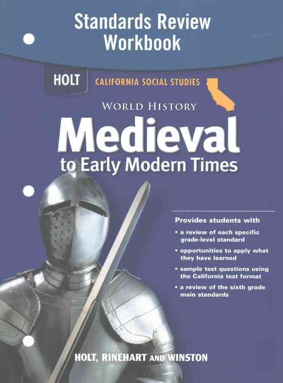 Produktbild: Holt California Social Studies: World History Medieval to Early Modern Times Standards Review Workbook