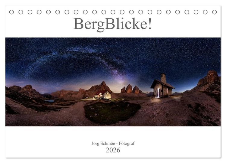 Produktbild: BergBlicke! (Tischkalender 2026 DIN A5 quer), CALVENDO Monatskalender