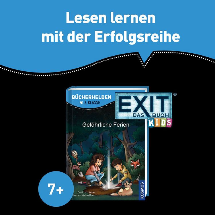 Produktbild: EXIT&reg; - Das Buch Kids, B&uuml;cherhelden 2. Klasse, Gef&auml;hrliche Ferien