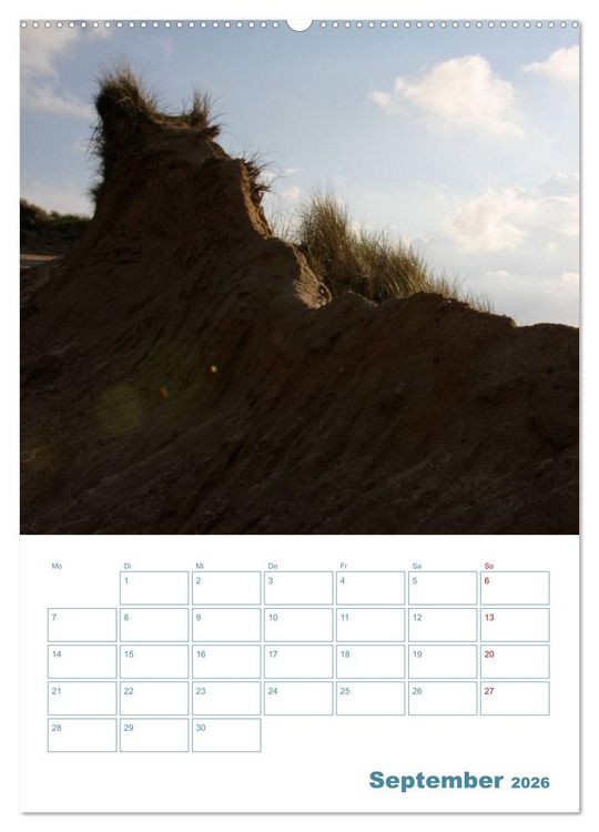 Produktbild: Sylter D&uuml;nen (Wandkalender 2026 DIN A2 hoch), CALVENDO Monatskalender