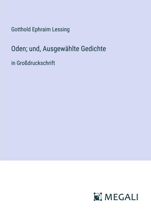 Produktbild: Oden; und, Ausgew&auml;hlte Gedichte