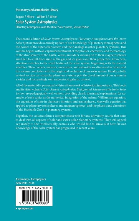 Produktbild: Solar System Astrophysics