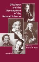 Produktbild: G&ouml;ttingen and the Development of the Natural Sciences