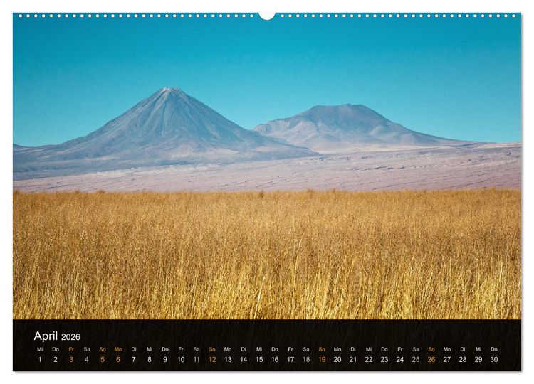 Produktbild: Atacama: Die W&uuml;ste im Norden Chiles (Wandkalender 2026 DIN A2 quer), CALVENDO Monatskalender