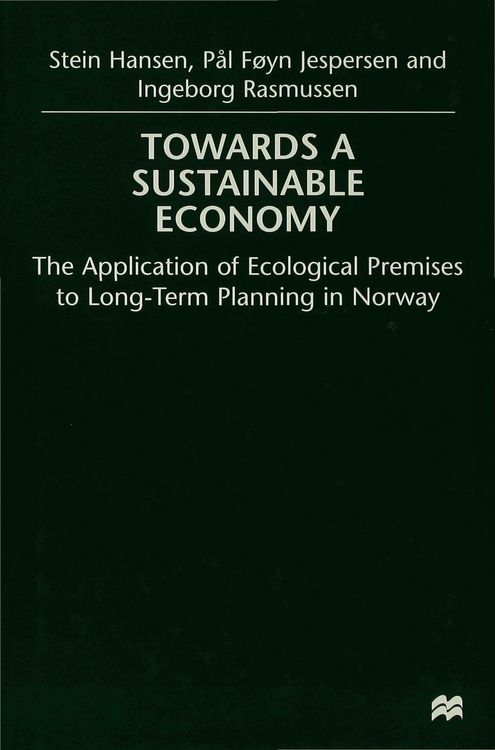 Produktbild: Towards a Sustainable Economy