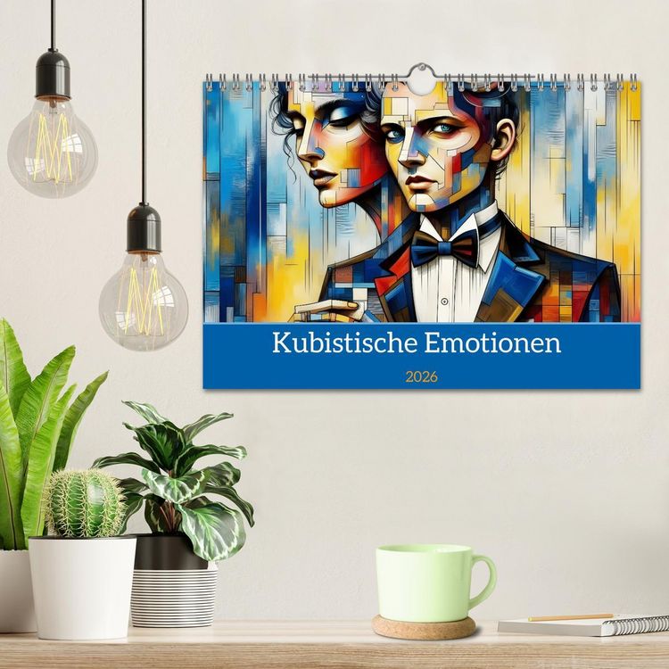 Produktbild: Kubistische Emotionen (Wandkalender 2026 DIN A4 quer), CALVENDO Monatskalender
