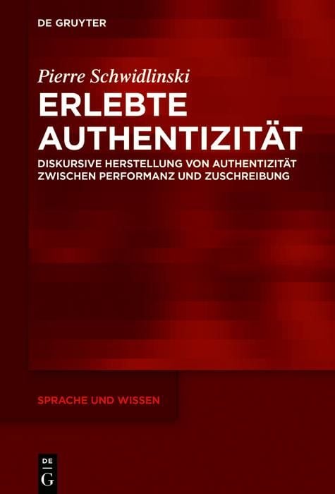 Produktbild: Erlebte Authentizit&auml;t