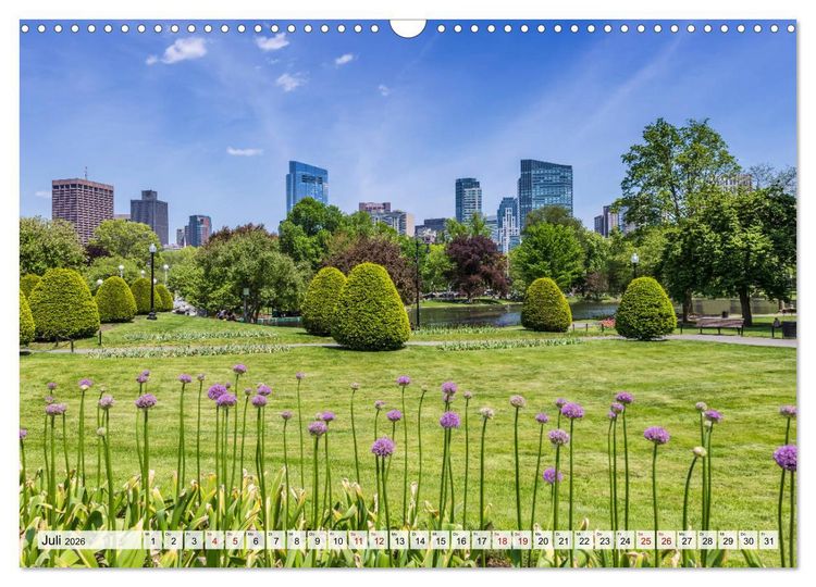 Produktbild: Stadtansichten aus Boston (Wandkalender 2026 DIN A3 quer), CALVENDO Monatskalender