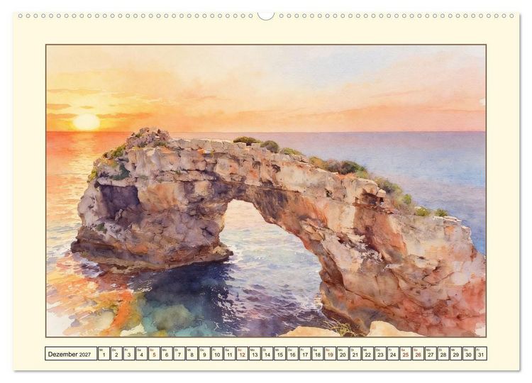 Produktbild: Lieblingsinsel Mallorca (hochwertiger Premium Wandkalender 2027 DIN A2 quer), Kunstdruck in Hochglanz