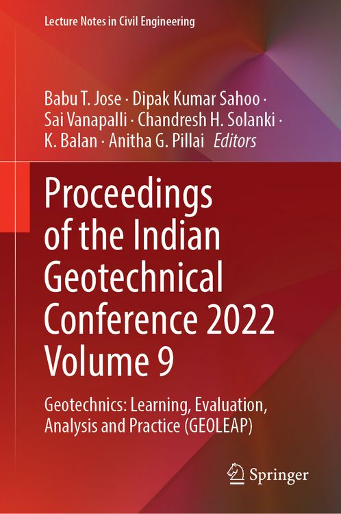 Produktbild: Proceedings of the Indian Geotechnical Conference 2022 Volume 9