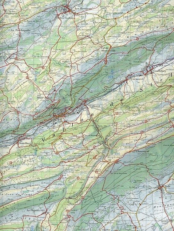 Produktbild: 232T Vallon de St-Imier Carte d'excursions