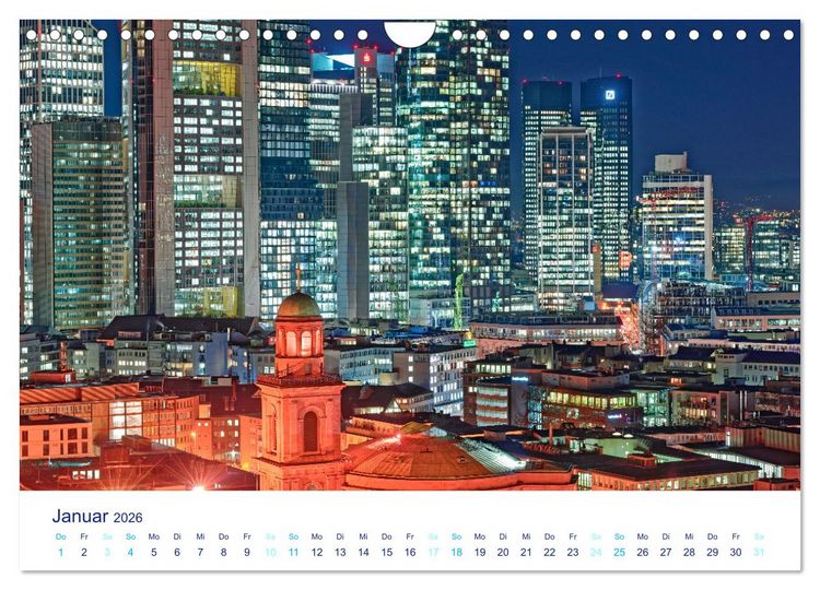 Produktbild: Fabelhaftes Frankfurt am Main (Wandkalender 2026 DIN A4 quer), CALVENDO Monatskalender