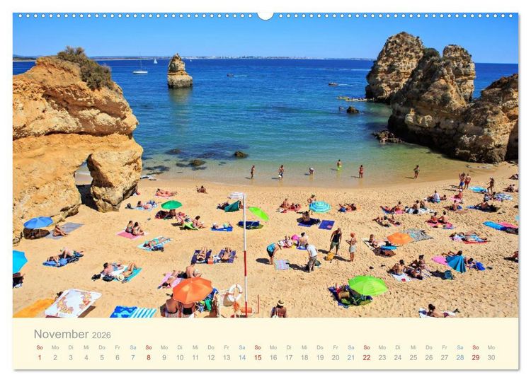 Produktbild: Algarve - Portugals goldene K&uuml;ste (Wandkalender 2026 DIN A2 quer), CALVENDO Monatskalender