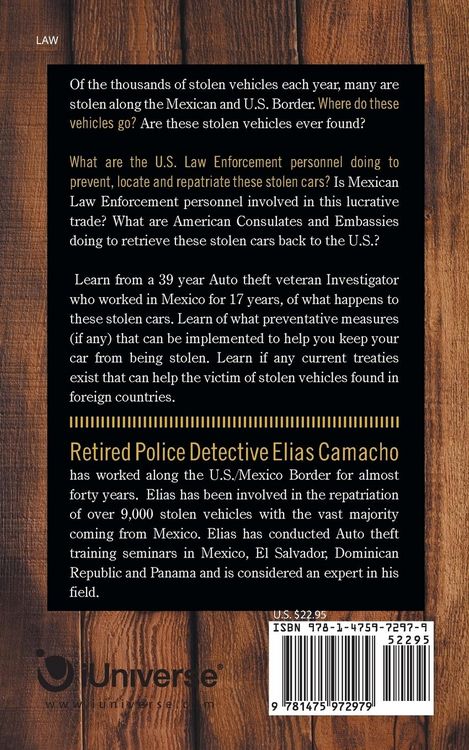 Produktbild: Auto Theft and the Mexican Border
