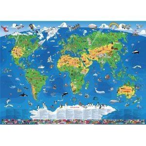 Produktbild: Kinder Panorama Weltkarte