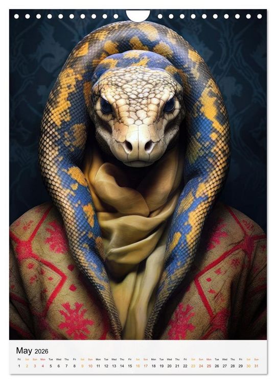 Produktbild: Animalia Fusion (Wall Calendar 2026 DIN A4 portrait), CALVENDO 12 Month Wall Calendar