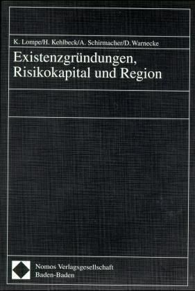 Produktbild: Existenzgr&uuml;ndungen, Risikokapital und Region