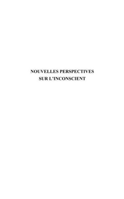 Produktbild: Nouvelles perspectives sur l'inconscient