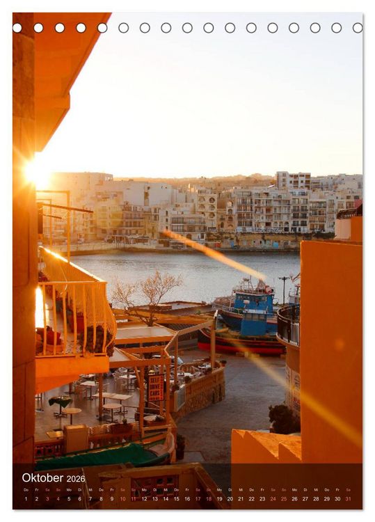 Produktbild: Unterwegs in Malta (Tischkalender 2026 DIN A5 hoch), CALVENDO Monatskalender